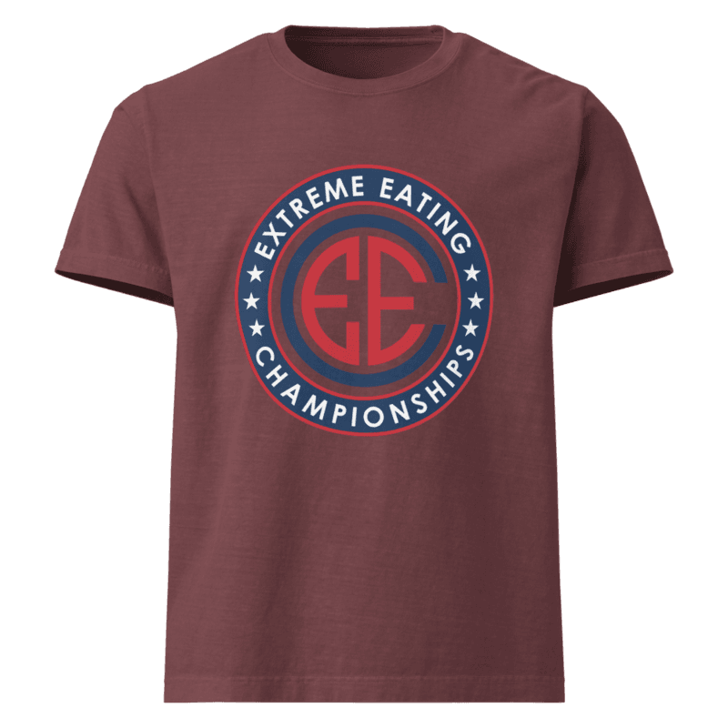 EEC - Oversized EEC Logo Tee - Reverse Spun Cotton - UNISEX - Washed Maroon product image