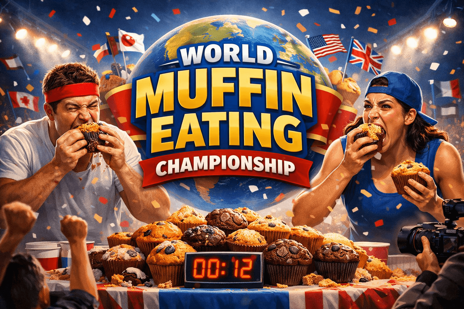 Champs Elysium Grand Opening - World Muffin Eating Championship